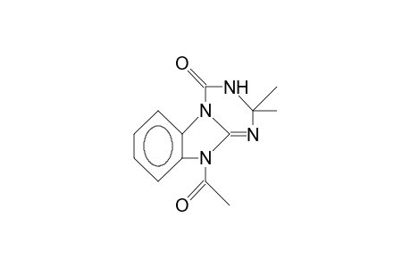 10-acetyl-2,2-dimethyl-3H-[1,3,5]triazino[1,6-a]benzimidazol-4-one