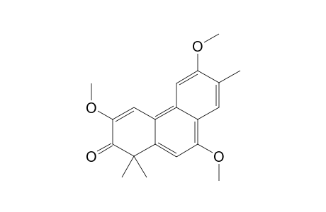 1,1,7-TRIMETHYL-3,6,9-TRIMETHOXY-2-PHENANTHRENONE