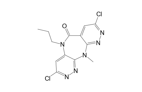 3,8-DICHLORO-5,11-DIHYDRO-11-METHYL-5-PROPYLDIPYRIDAZINO-[4,3-B:3',4'-E]-[1,4]-DIAZEPIN-6-ONE