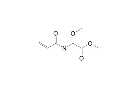 2-acrylamido-2-methoxy-acetic acid methyl ester