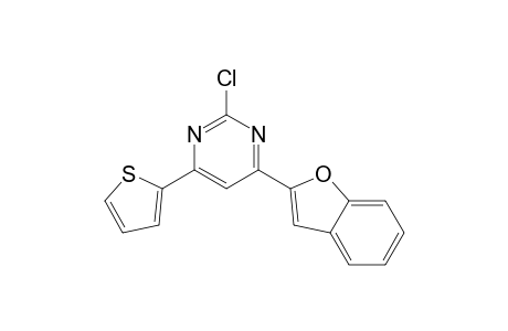 4-(1-benzofuran-2-yl)-2-chloranyl-6-thiophen-2-yl-pyrimidine