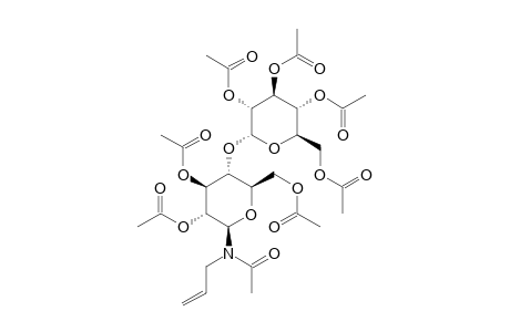 N-ACETYL-N-ALLYL-2,3,4,6-TETRA-O-ACETYL-ALPHA-D-GLUCOPYRANOSYL-(1->4)-2,3,6-TRI-O-ACETYL-BETA-D-GLUCOPYRANOSYLAMINE