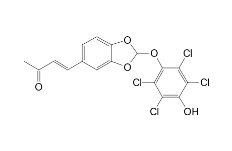 (E)-4-[2-(2,3,5,6-tetrachloro-4-hydroxy-phenoxy)-1,3-benzodioxol-5-yl]but-3-en-2-one