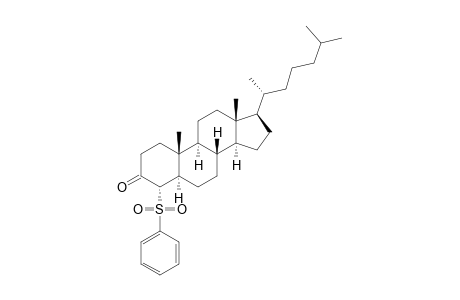 (4S,5R,8S,9S,10R,13R,14S,17R)-10,13-dimethyl-17-[(2R)-6-methylheptan-2-yl]-4-(phenylsulfonyl)-1,2,4,5,6,7,8,9,11,12,14,15,16,17-tetradecahydrocyclopenta[a]phenanthren-3-one