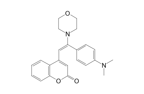 (E)-4-(2-(4-(Dimethylamino)phenyl)-2-morpholinovinyl)-2H-chromen-2-one