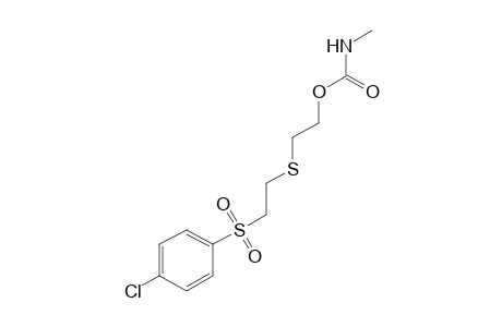 2-{{2-[(p-chlorophenyl)sulfonyl]ethyl}thio}ethanol, methylcarbamate