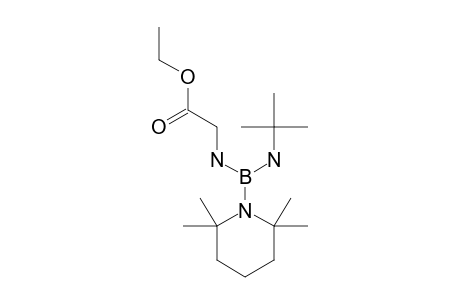 N-[(TERT.-BUTYLAMINO)-(2,2,6,6-TETRAMETHYLPIPERIDINO)-BORYL]-GLYCIN-ETHYLESTER