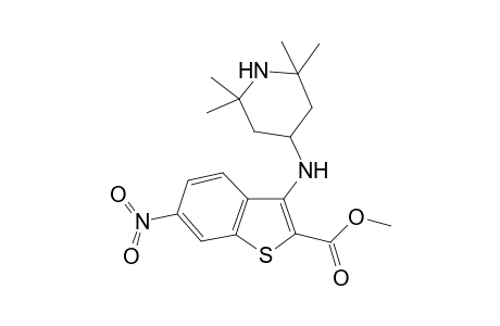 6-Nitro-3-(2,2,6,6-tetramethyl-piperidin-4-ylamino)-benzo[b]thiophene-2-carboxylic acid methyl ester