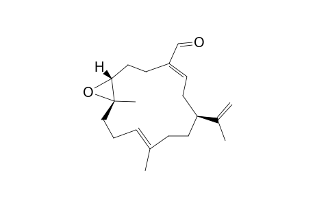 KNIGHTAL;(-)-(1-S,7-R,8-R,3-E,11-E)-7,8-EPOXYCEMBRA-3,11,15-(17)-TRIEN-18-AL