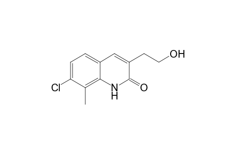 7-Chloro-8 methyl-3-(2'-hydroxyethyl)quinolin-2(1H)-one