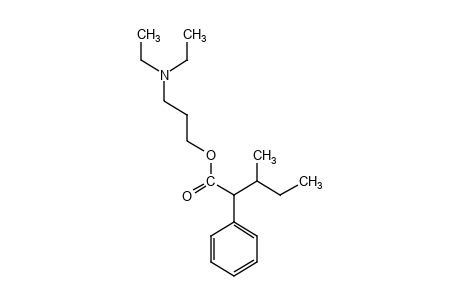 3-methyl-2-phenylvaleric acid, 3-(diethylamino)propyl ester