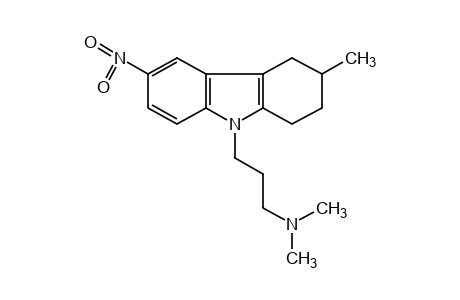 9-[3-(dimethylamino)propyl]-3-methyl-6-nitro-1,2,3,4-tetrahydrocarbazole