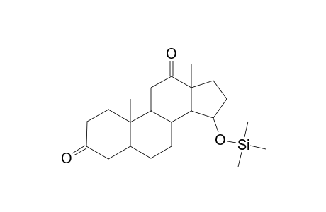 5.ALPHA.-ANDROSTAN-15.ALPHA.-OL-3,12-DIONE(15.ALPHA.-TRIMETHYLSILYL ETHER)