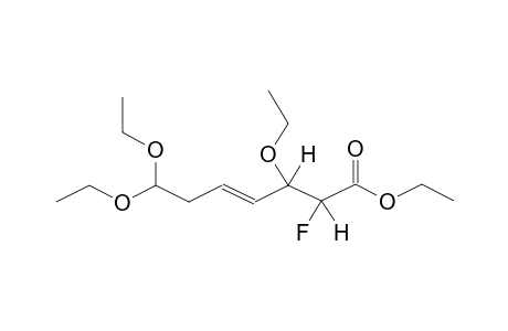 ETHYL 2-FLUORO-3,7,7-TRIETHOXY-4-HEPTENOATE