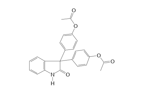 3,3-bis(p-hydroxyphenyl)-2-indolinone, diacetate (ester)