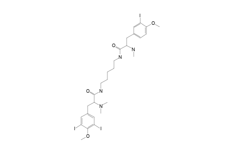 3-(3,5-DIIODO-4-METHOXYPHENYL)-2-DIMETHYLAMINO-3'-(3-IODO-4-METHOXYPHENYL)-2'-METHYL-AMINO-N,N'-(PENTANE-1,5-DIYL)-BIS-PROPANAMIDE