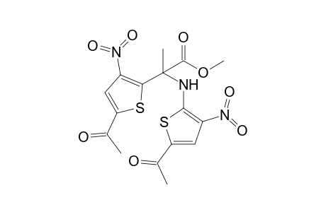 Methyl 2-(5-acetyl-3-nitro-2-thienyl)-2-[(5-acetyl-3-nitro-2-thienyl)amino]propionate