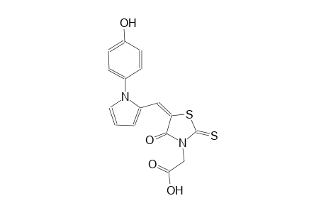 ((5E)-5-{[1-(4-hydroxyphenyl)-1H-pyrrol-2-yl]methylene}-4-oxo-2-thioxo-1,3-thiazolidin-3-yl)acetic acid