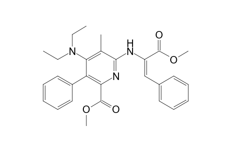 4-(N,N-Diethylamino)-2-[(1-methoxycarbonyl-2-phenylethenyl)amino]-6-methoxycarbonyl-3-methyl-5-phenylpyridine