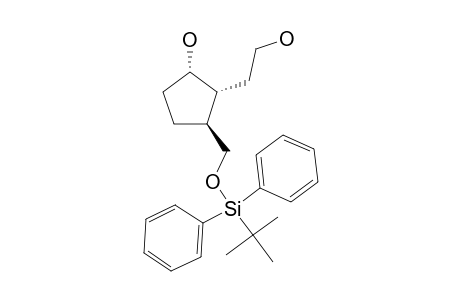 (1-ALPHA,2-ALPHA,3-BETA)-(+/-)-3-[[[(1,1-DIMETHYLETHYL)-DIPHENYLSILYL]-OXY]-METHYL]-2-[2-HYDROXYETHYL]-CYCLOPENTANEOL