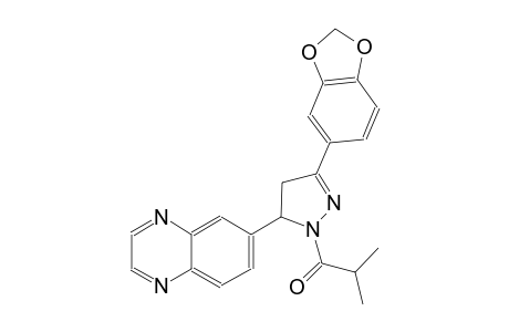 quinoxaline, 6-[3-(1,3-benzodioxol-5-yl)-4,5-dihydro-1-(2-methyl-1-oxopropyl)-1H-pyrazol-5-yl]-