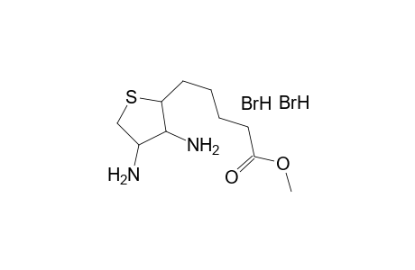 3,4-thiophenediaminium, tetrahydro-2-(5-methoxy-5-oxopentyl)-, dibromide, (2R,3R,4S)-