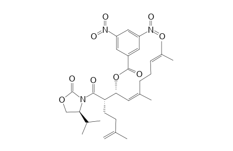 [1R,(2Z)]-1-[(1S)-1-[[(4S)-4-ISOPROPYL-2-OXO-1,3-OXAZOLIDIN-3-YL]-CARBONYL]-4-METHYL-PENT-4-ENYL]-3,7-DIMETHYL-OCTA-2,6-DIENYL-3,5-DINITROBENZOATE