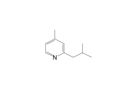 Pyridine, 4-methyl-2-(2-methylpropyl)-