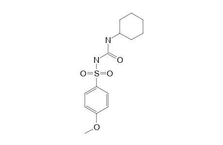 1-cyclohexyl-3-[(p-methoxyphenyl)sulfonyl]urea