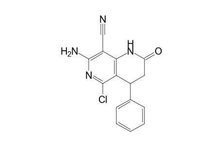 7-Amino-5-chloro-8-cyano-3,4-dihydro-4-phenyl-1,6-naphthyridin-2(1H)-one