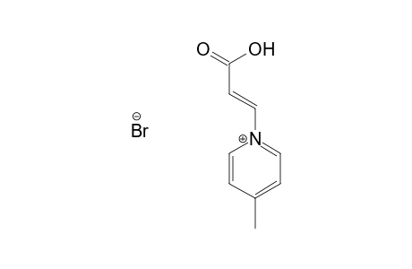 1-[(E)-2-Carboxy-1-ethenyl]-4-methylpyridinium bromide