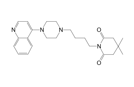 4,4-Dimethyl-1-[4-(4-quinolin-4-ylpiperazin-1-yl)butyl]piperidine-2,6-dione