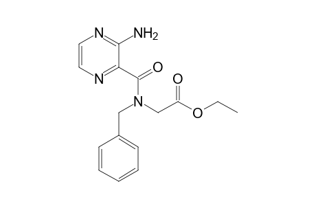 N-Benzyl-N-ethoxycarbonylmethyl-3-aminopyrazine-2-carboxamide