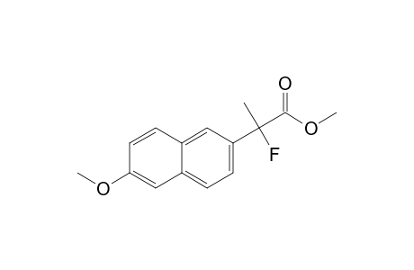 (+/-)-METHYL-2-FLUORO-2-[6-METHOXY-(2-NAPHTHYL)]-PROPIONATE