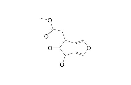 PISCROCIN_C;(4-S,5-R,6-S)-5,6-DIHYDROXY-5,6-DIHYDRO-4-H-CYCLOPENTA-[C]-FURAN-4-ACETIC_ACID_METHYLESTER