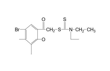 5'-bromo-3',4'-dimethyl-2'-hydroxy-2-mercaptoacetophenone, 2-(diethyldithiocarbamate)