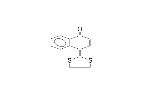 1(4H)-Naphthalenone, 4-(1,3-dithiolan-2-ylidene)-