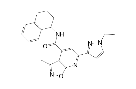 isoxazolo[5,4-b]pyridine-4-carboxamide, 6-(1-ethyl-1H-pyrazol-3-yl)-3-methyl-N-(1,2,3,4-tetrahydro-1-naphthalenyl)-