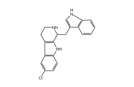 6-chloro-1-[(indol-3-yl)methyl]-1,3,4,9-tetrahydro-2H-pyrido[3,4-b]indole