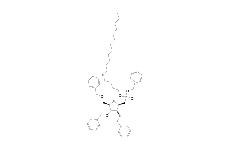 1-[BENZYL-(BUTYL-4'-O-DODECYL)]-3,4,6-TRI-O-BENZYL-2,5-ANHYDRO-D-GLUCITYL-PHOSPHONATE