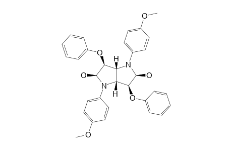 (1R*,3S*,4S*,5R*,7S*,8R*)-2,6-DI-PARA-ANISYL-3,7-DIHYDROXY-4,8-DIPHENOXY-2,6-DIAZABICYCLO-[3.3.0]-OCTANE