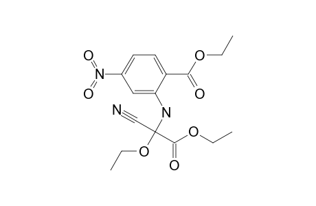 2-[(1-cyano-1,2-diethoxy-2-keto-ethyl)amino]-4-nitro-benzoic acid ethyl ester