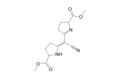 5-[Cyano(5-methoxycarbonylpyrrolidin-2-ylidene)methyl]-3,4-dihydro-2H-pyrrole-2-carboxylic acid, methyl ester