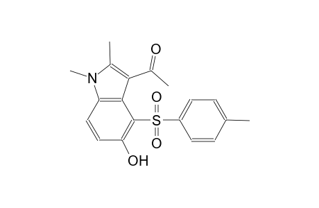 1-{5-hydroxy-1,2-dimethyl-4-[(4-methylphenyl)sulfonyl]-1H-indol-3-yl}ethanone