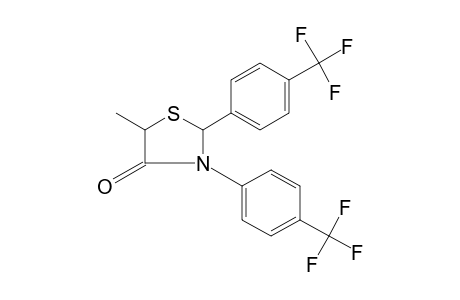 2,3-BIS(alpha,alpha,alpha-TRIFLUORO-p-TOLYL)-5-METHYL-4-THIAZOLIDINONE