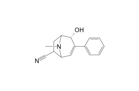 2.alpha.-Hydroxy-8-methyl-3-phenyl-8-azabicyclo[3.2.1]oct-3-ene-6-exo-carbonitrile