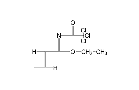 (E)-N-(TRICHLOROACETYL)CROTONIMIDIC ACID, ETHYL ESTER