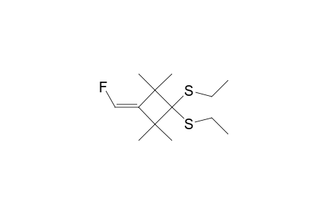 3,3-BIS-(ETHYLTHIO)-1-(FLUOROMETHYLENE)-2,2,4,4-TETRAMETHYLCYCLOBUTANE