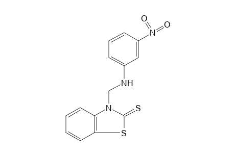 3-[(m-nitroanilino)methyl]-2-benzothiazolinethione