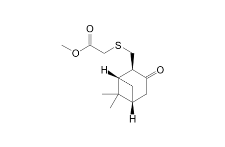 Methyl {{[(1S,2R,5R)-6,6-Dimethyl-3-oxobycyclo[3.1.1]hept-2-yl]methyl}thio}acetate